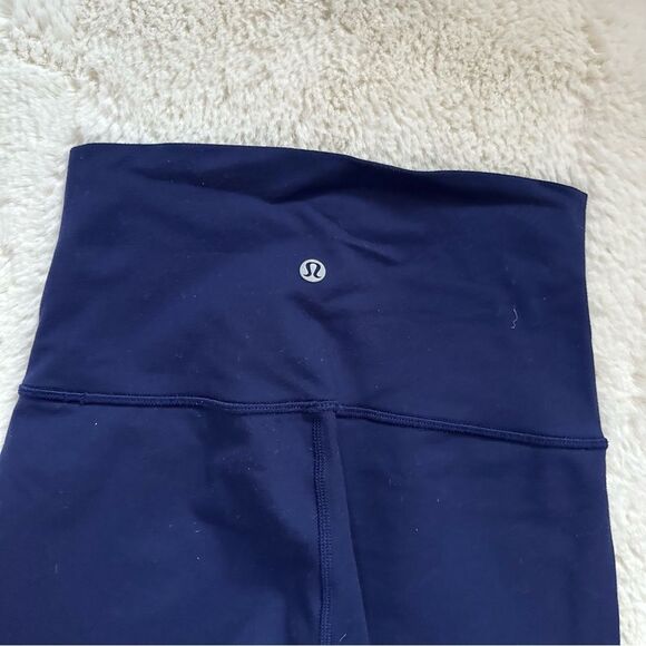 Lululemon Navy Blue High Times Crop Tech Mesh - Picture 8 of 9